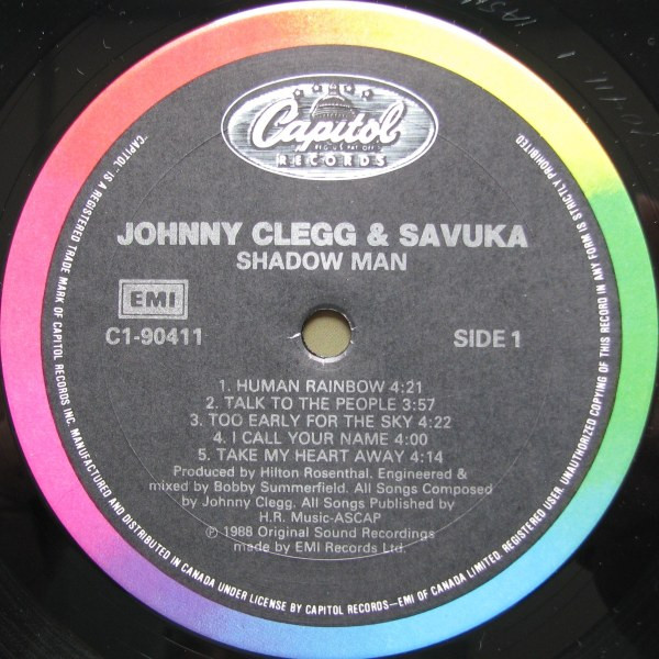 Johnny Clegg & Savuka - Shadow Man | Capitol Records (C1-90411) - 3