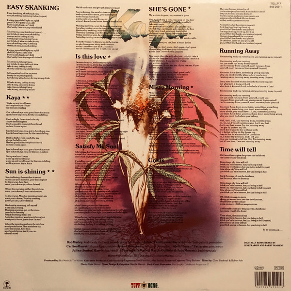 Bob Marley & The Wailers - Kaya | Tuff Gong (846 209-1) - 2