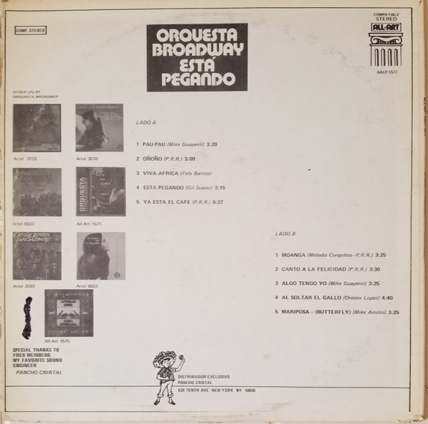 Orquesta Broadway - Està Pegando | All-Art Records (AALP-1577)