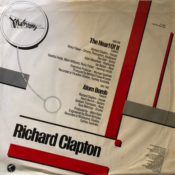 Richard Clapton - The Heart Of It | Mushroom (X 12045) - 2