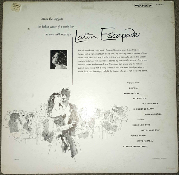 The George Shearing Quintet - Latin Escapade | Capitol Records (T 737)
