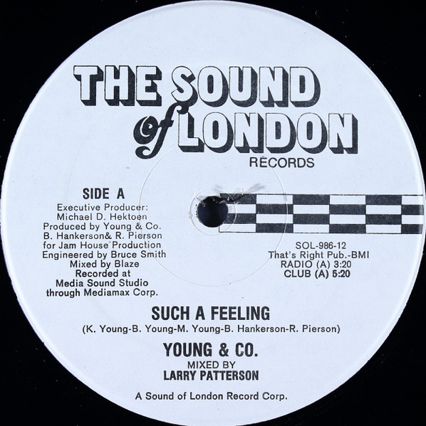 Young & Company - Such A Feeling | The Sound Of London Records (SOL-986-12)