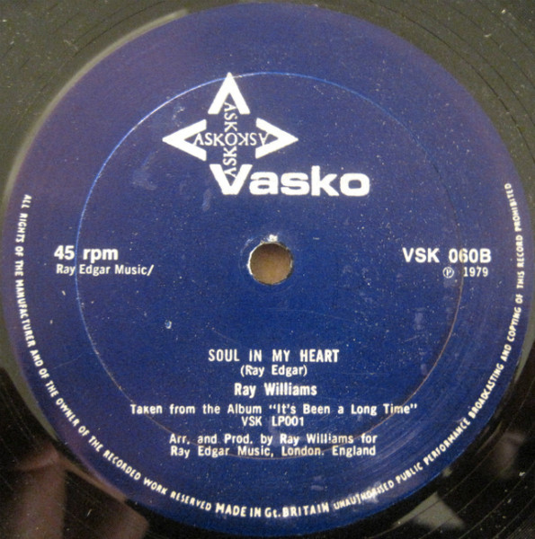 Ray Williams - Growing Old (I'll Never Grow Old) | Vasko (VSK 060) - 2