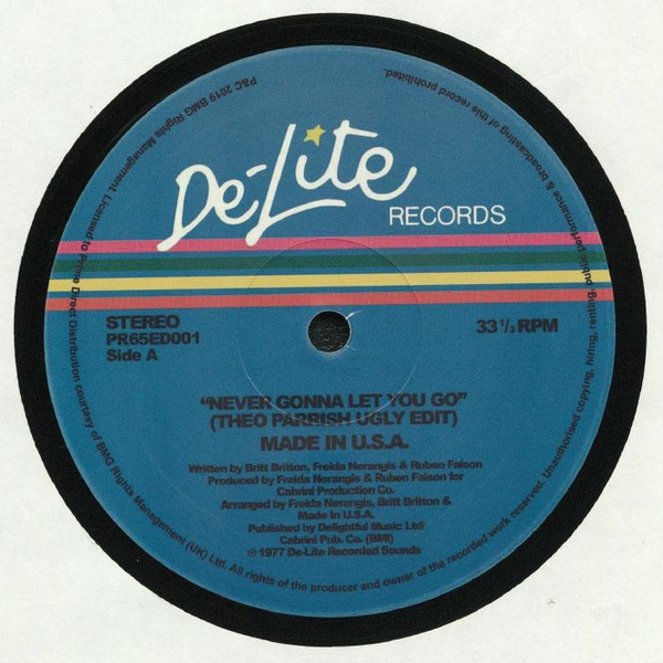 Made In USA - Never Gonna Let You Go | De-Lite Records (PR65ED001) - main