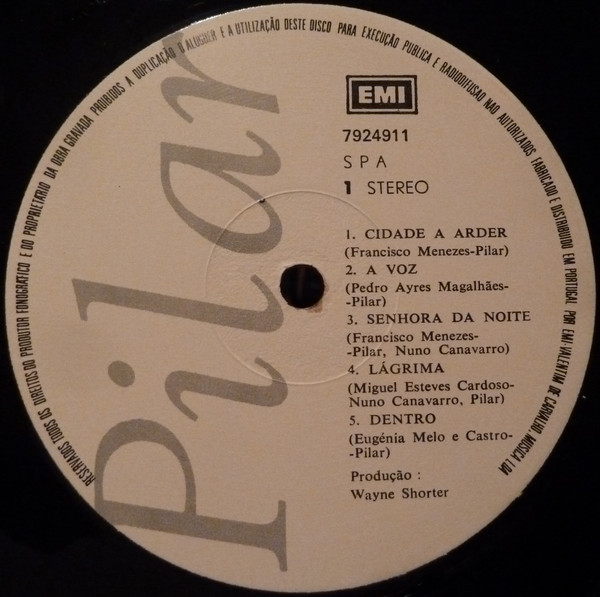 Pilar - Pilar | EMI (7924911) - 3