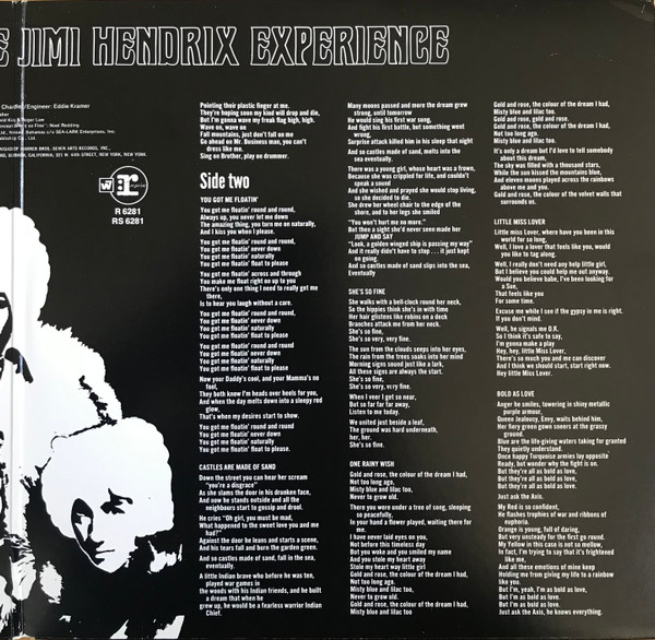 The Jimi Hendrix Experience - Axis: Bold As Love | Reprise Records (RS 6281) - 3 The Jimi Hendrix Experience - Axis: Bold As Love | Reprise Records (RS 6281) - 3