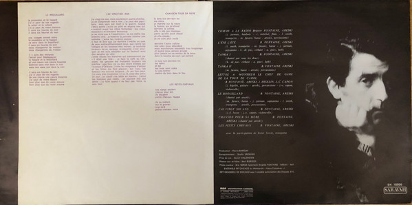 Brigitte Fontaine , Areski Avec The Art Ensemble Of Chicago - Comme À La Radio | Saravah (SH 10.006) - 4