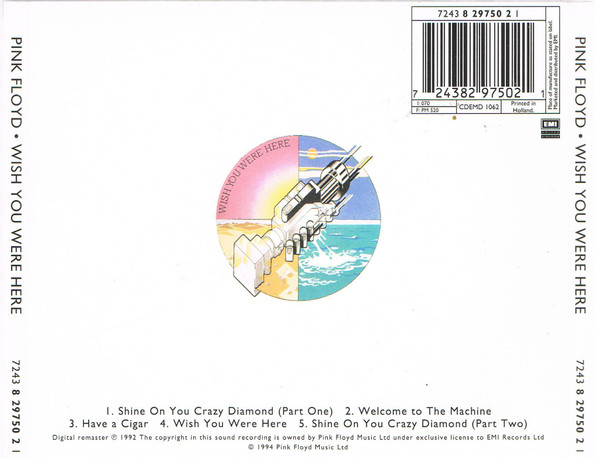 Pink Floyd - Wish You Were Here | EMI United Kingdom (7243 8 29750 2 1) - 2