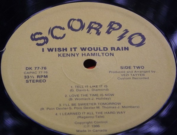 Kenny Hamilton - I Wish It Would Rain | Scorpio (DK 77-76) - 3