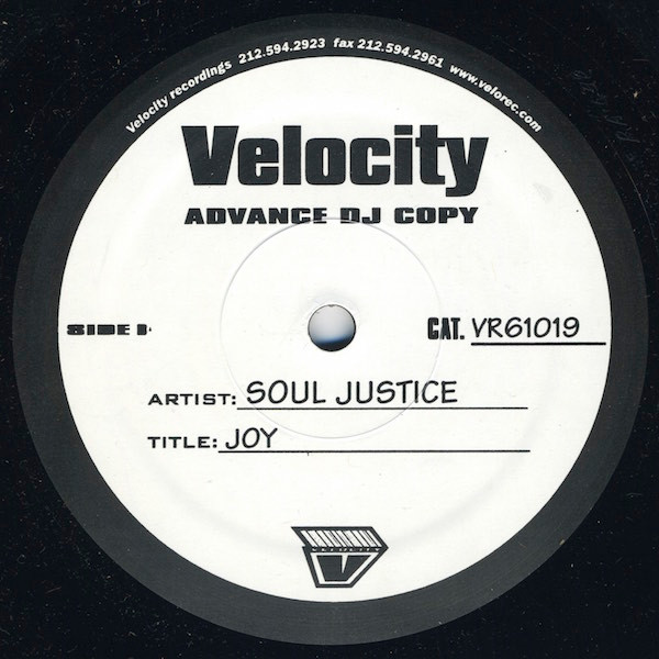 Soul Justice - Joy | Velocity Recordings (VR 61019) - 2 Soul Justice - Joy | Velocity Recordings (VR 61019) - 2