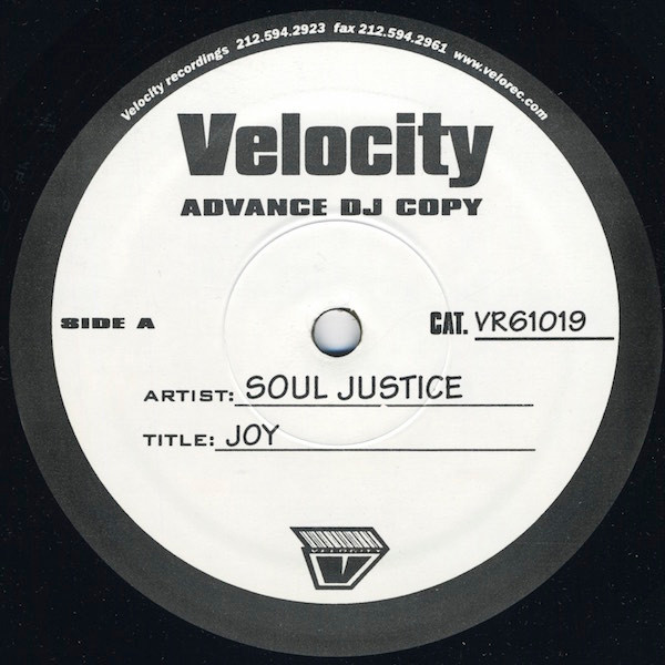 Soul Justice - Joy | Velocity Recordings (VR 61019) - main Soul Justice - Joy | Velocity Recordings (VR 61019) - main