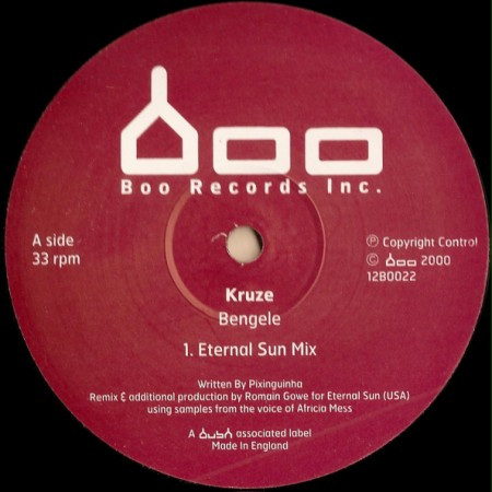 Kruze - Bengele (Eternal Sun Mixes) | Boo Records Inc. (12BOO22)