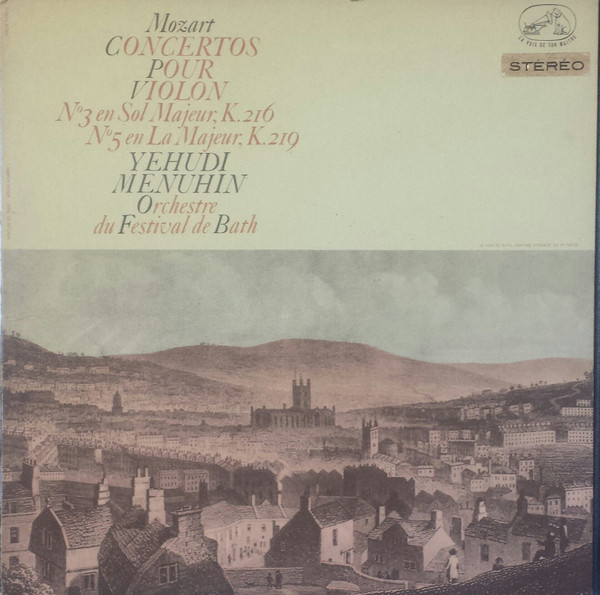 Wolfgang Amadeus Mozart / Yehudi Menuhin / Bath Festival Orchestra - Concertos Pour Violon | La Voix De Son Maître (ASDF 272)