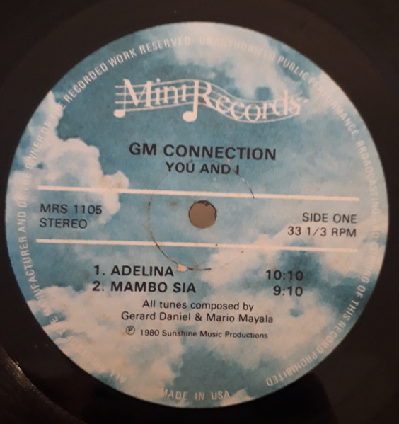 GM Connection - You And I | Mini Records (MRS 1105) - 2