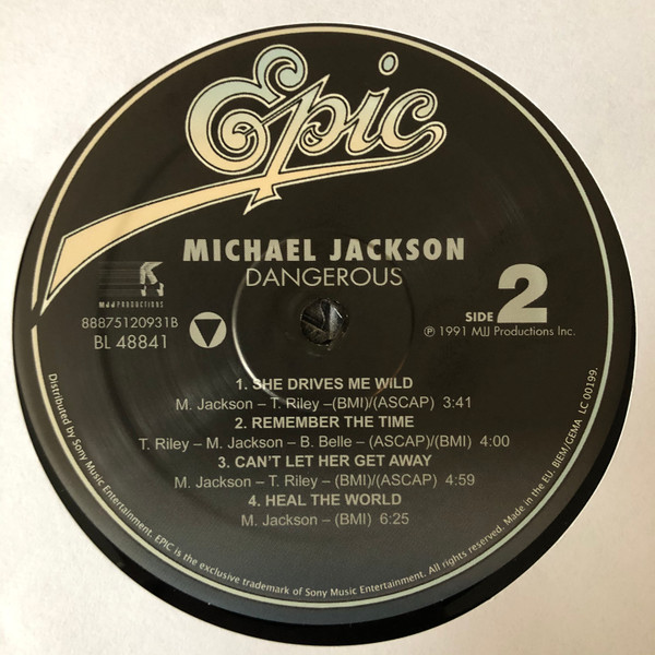 Michael Jackson - Dangerous | Epic (88875120931) - 3