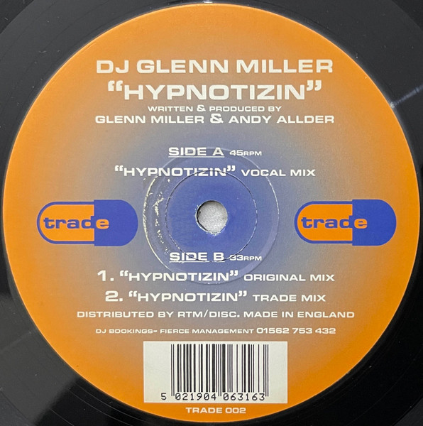 DJ Glenn Miller - Hypnotizin | Trade (TRADE 002) - main