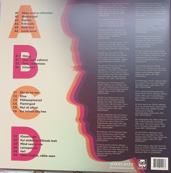 Marju Kuut - Üksi, Kuid Vabana | Funk Embassy Records (FER-016) - 2