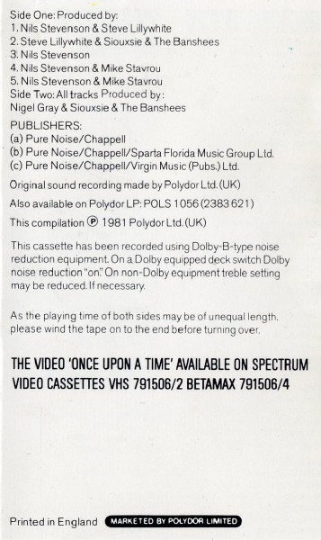 Siouxsie & The Banshees - Once Upon A Time "The Singles" | Polydor (POLSC 1056) - 4