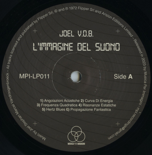 Joel Vandroogenbroeck - L'Immagine Del Suono | Musica Per Immagini (MPI-LP011)