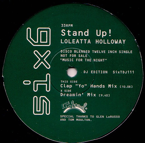 Loleatta Holloway - Stand Up! | 6 x 6 Records (SixTDJ111)