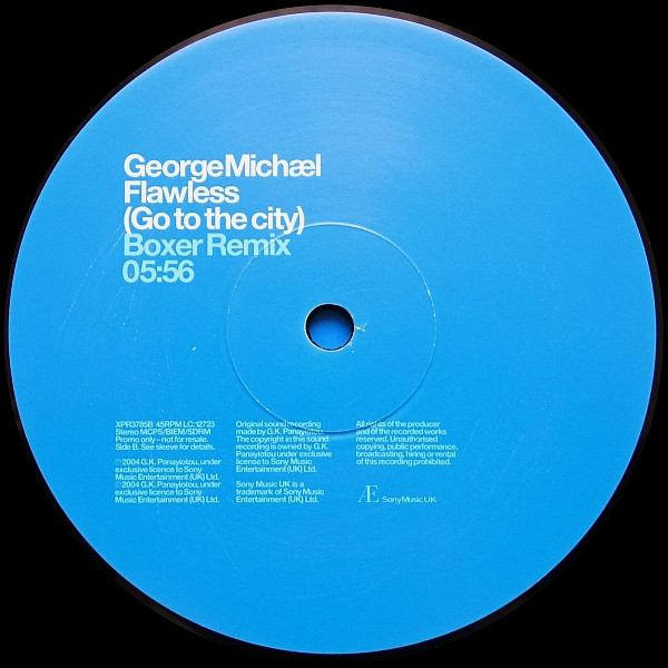 George Michael - Flawless (Go To The City) | Aegean (XPR3785) - 4