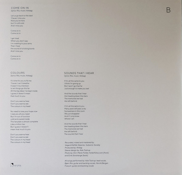 Airbag - A Day In The Studio / Unplugged In Oslo | Karisma Records (KAR217LPC) - 4