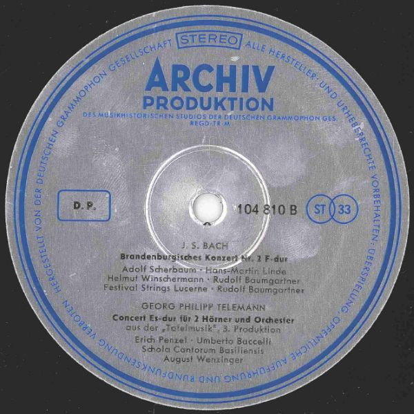 Jean-Joseph Mouret / Johann Sebastian Bach / Georg Friedrich Händel / Georg Philipp Telemann - Festliches Barock | Archiv Produktion (104 810) - 4