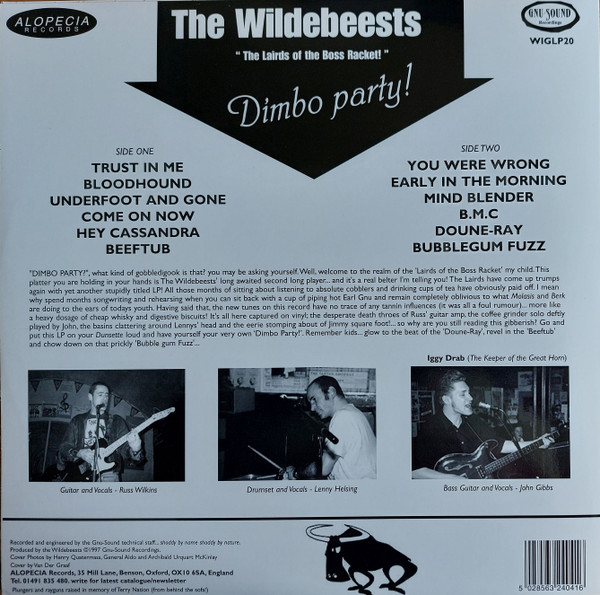 The Wildebeests - Dimbo Party | Alopecia Records (WIGLP20)