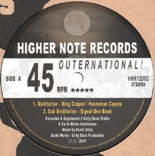 King Cooper , Hornsman Coyote , Ras P , The Signal One Band - Meditation / Midnight | Higher Note Records (HNR12002) - main