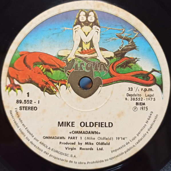 Mike Oldfield - Ommadawn | Virgin (89552 I) - 3
