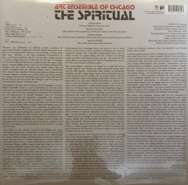 The Art Ensemble Of Chicago - The Spiritual | ORG Music (ORGM-2121) - 2 The Art Ensemble Of Chicago - The Spiritual | ORG Music (ORGM-2121) - 2