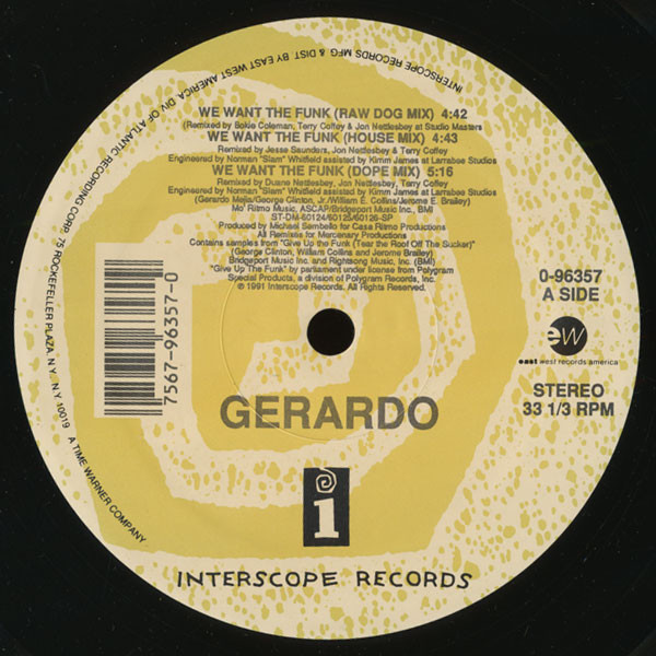 Gerardo - We Want The Funk | Interscope Records (0-96357)