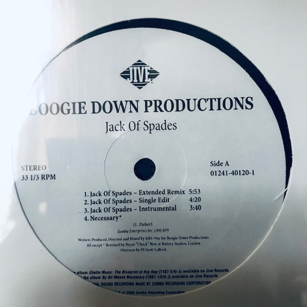 Boogie Down Productions - Jack Of Spades / I'm Still #1 | Jive (01241-40120-1)