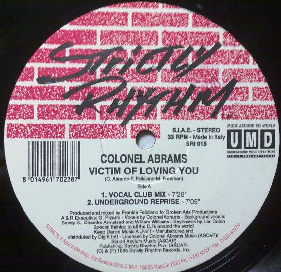 Colonel Abrams - Victim Of Loving You | Strictly Rhythm Italy (SRI 015) - 3