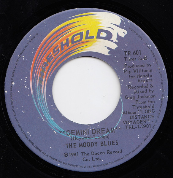 The Moody Blues - Gemini Dream (7") [Vinyl] | Threshold (TR 601)