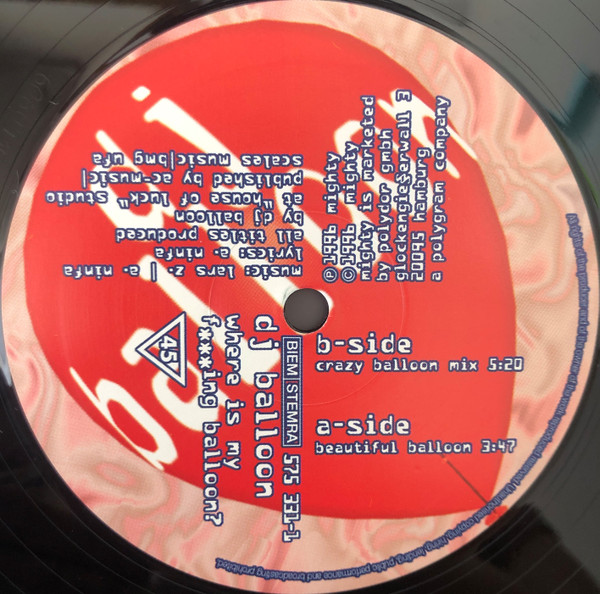 DJ Balloon - Where Is My F***ing Balloon? | Mighty (575 331-1) - 3