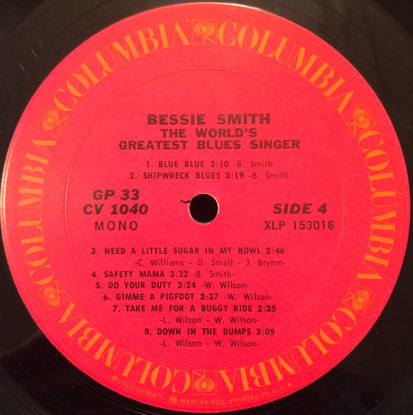 Bessie Smith - The World's Greatest Blues Singer | Columbia (CG 33) - 4 Bessie Smith - The World's Greatest Blues Singer | Columbia (CG 33) - 4