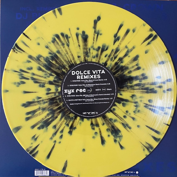 Ryan Paris / Mazza & Matthew Tasa - Dolce Vita | ZYX Music (MAXI 1178-12) - 4