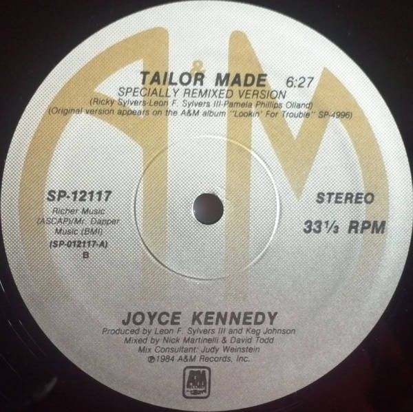 Joyce Kennedy - Tailor Made | A&M Records (SP-12117) - main