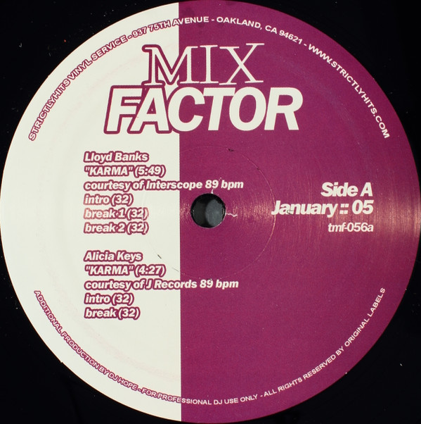 Various - Mix Factor (January::05) | Strictly Hits Vinyl Service (tmf-056)