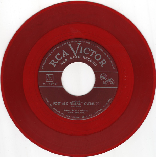 Boston Pops Orchestra , Arthur Fiedler - Poet And Peasant Overture | RCA Victor Red Seal (49-1439) - 2