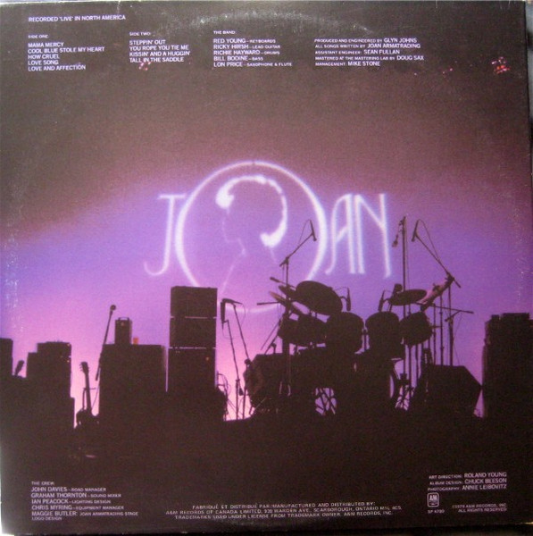 Joan Armatrading - Steppin' Out | A&M Records (SP-4789) - 2