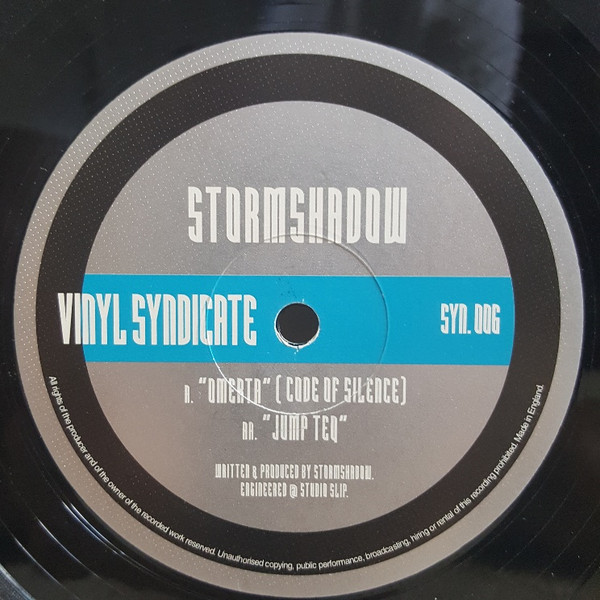 Stormshadow - Omerta (Code Of Silence) / Jump Teq | Vinyl Syndicate Recordings (SYN 006)