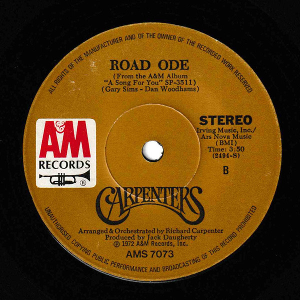 Carpenters - Yesterday Once More | A&M Records (AMS 7073) - 2 Carpenters - Yesterday Once More | A&M Records (AMS 7073) - 2