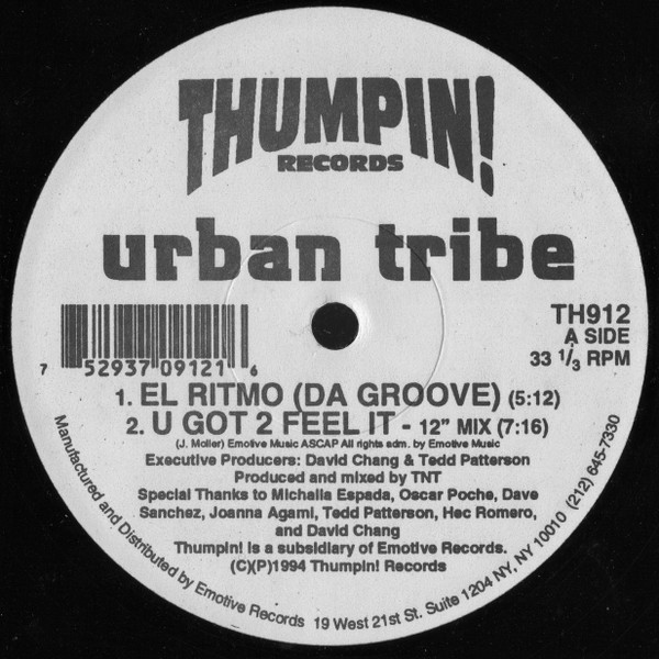 Urban Tribe - El Ritmo | Thumpin! Records (TH912)