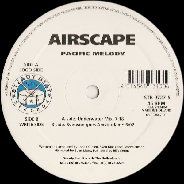 Airscape - Pacific Melody | Steady Beat Records (STB 9727-5)