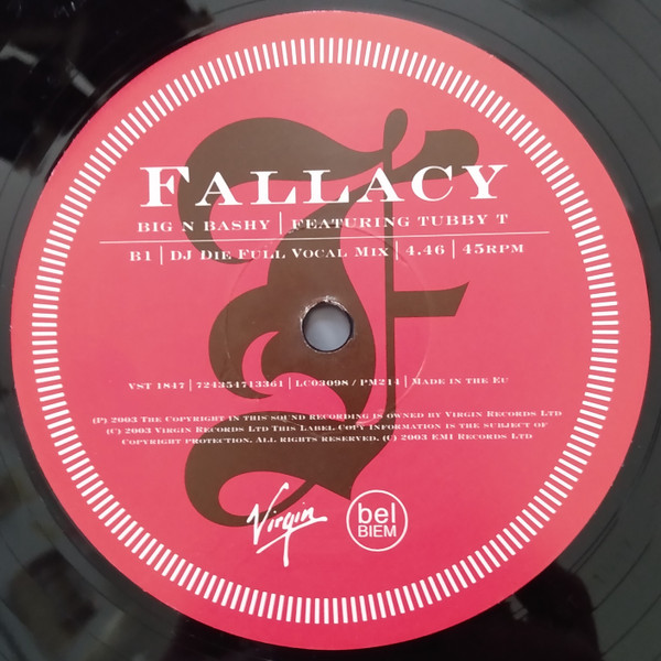Fallacy - Big N Bashy | Virgin (VST 1847) - 5