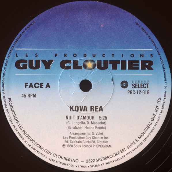 Kova Rea - Nuit D'Amour | Les Productions Guy Cloutier (PGC-12-918) - 3