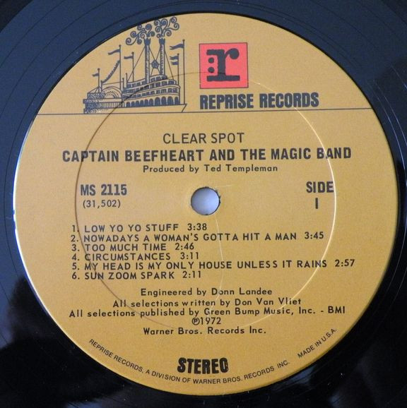 Captain Beefheart And The Magic Band - Clear Spot | Reprise Records (MS 2115) - 3 Captain Beefheart And The Magic Band - Clear Spot | Reprise Records (MS 2115) - 3