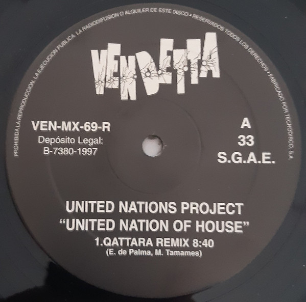 United Nations Project - United Nations Of House (Remix) | Vendetta Records (VEN-MX-69-R) - 2